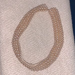 Vintage pearl collar necklace